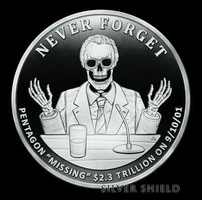 1oz Silver Proof Silver Shield 2021 MISSING MONEY V2