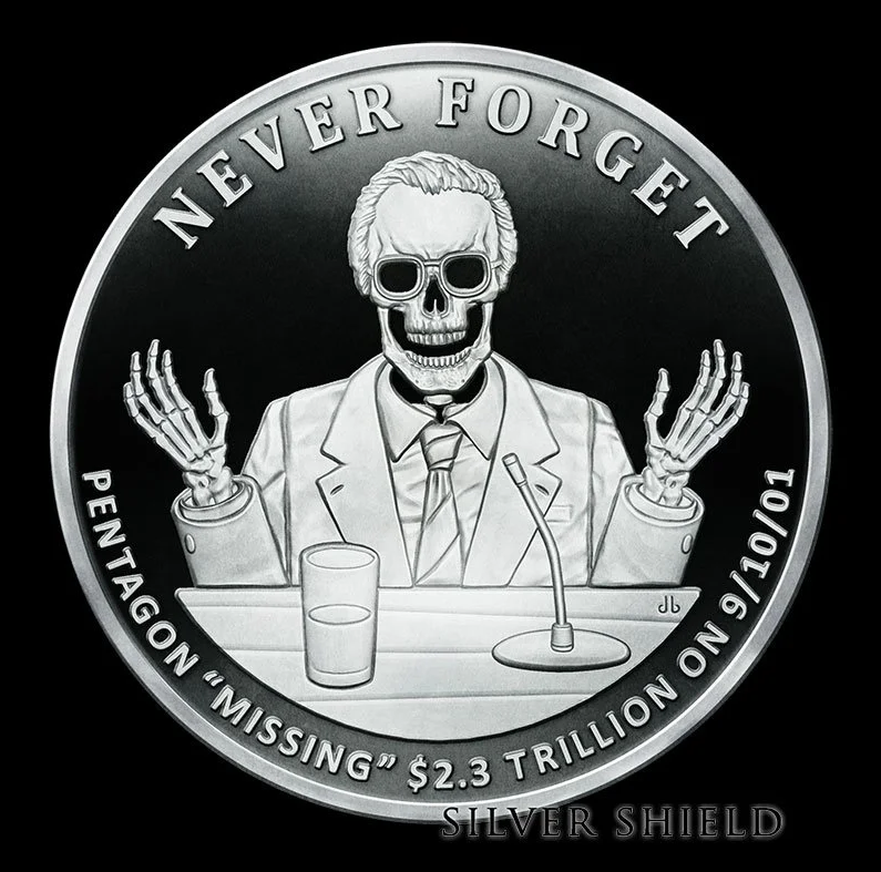 1oz Silver Proof Silver Shield 2021 MISSING MONEY V2