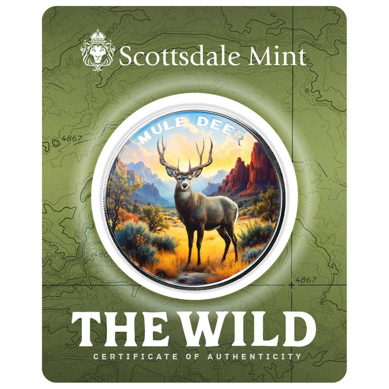 1oz Silver THE WILD SERIES- MULE DEER