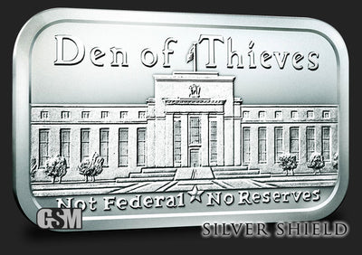 1oz Silver Bar - DEN OF THIEVES