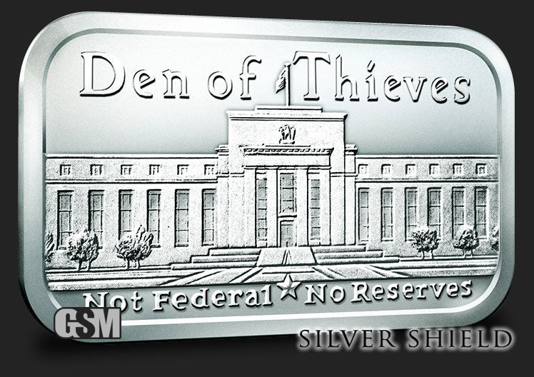1oz Silver Bar - DEN OF THIEVES