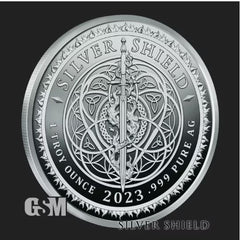 2023 1oz .999 Fine Silver Shield Proof TOMAHAWK 1776