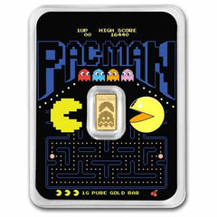 1 Gram PAMP Suisse PAC-MAN™ Gold Bar 45th Anniversary (in TEP)