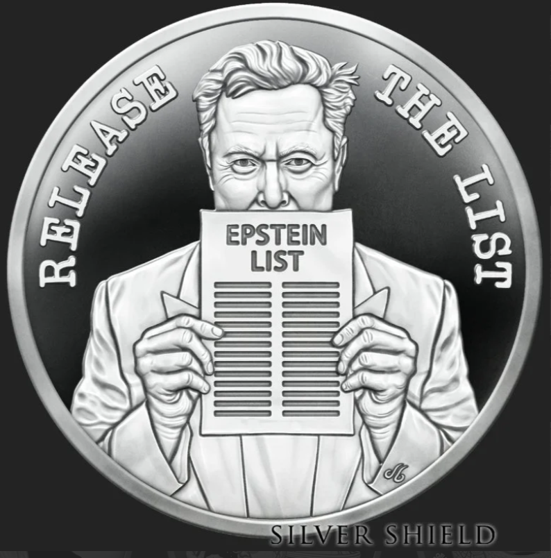1oz Silver Shield Silver Proof 2025 RELEASE THE LIST