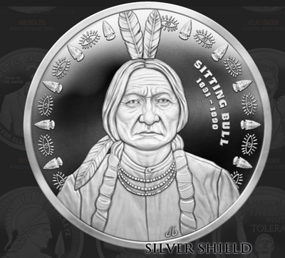 1oz Silver Shield Proof 2026 SITTING BULL