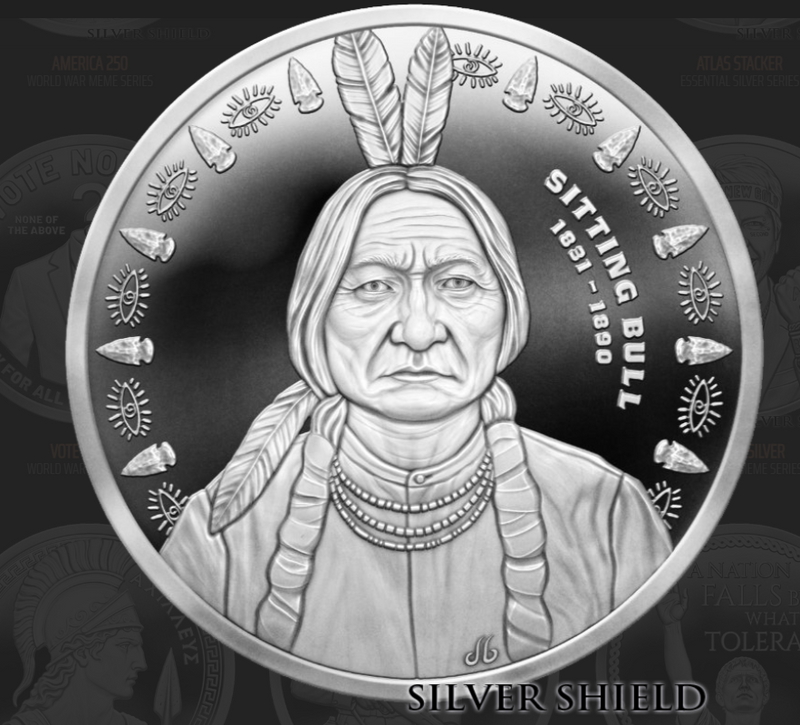 1oz Silver Shield Proof 2026 SITTING BULL
