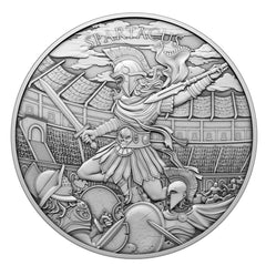 1oz Silver Legendary Warrior Spartacus