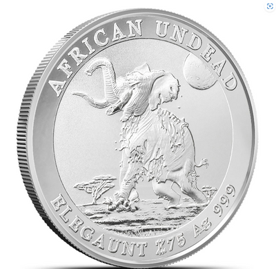 1 oz Silver Zombucks World Elegaunt