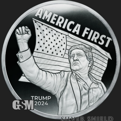 1oz Silver 2024 Silver Shield AMERICA FIRST