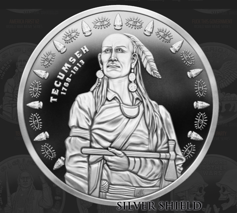 1oz Silver Shield Proof TECUMESH