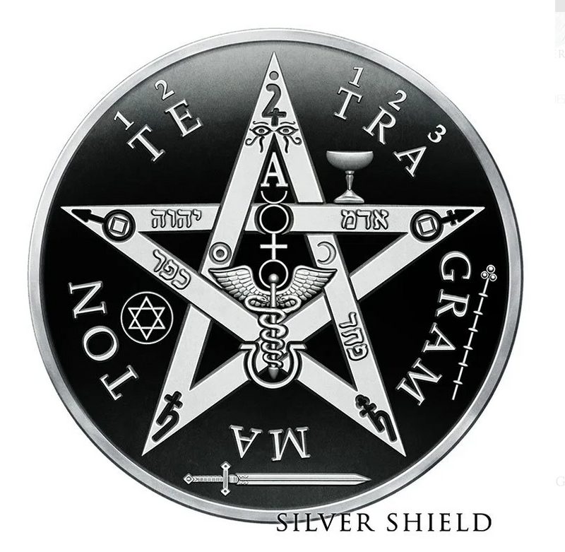 2021 Silver Shield 1oz Silver Proof  TETRAGAMMATRON