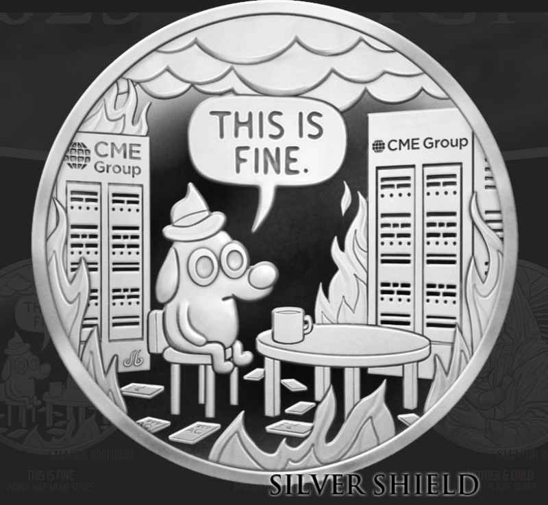 1oz Silver Proof 2025 Silver Shield THIS IS FINE