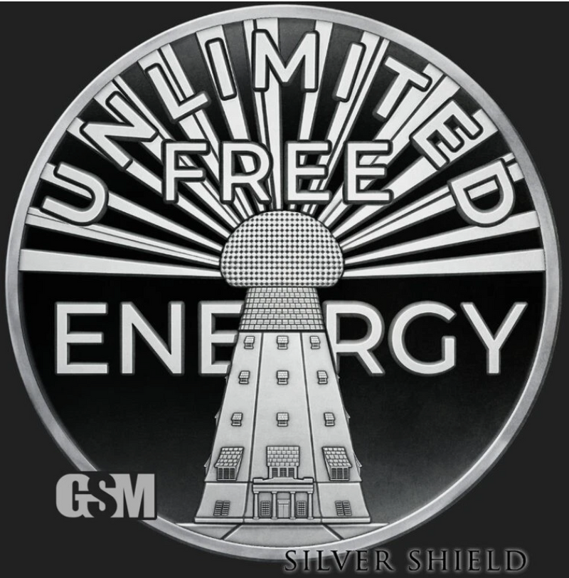 1oz Silver Proof  UNLIMITED FREE ENERGY