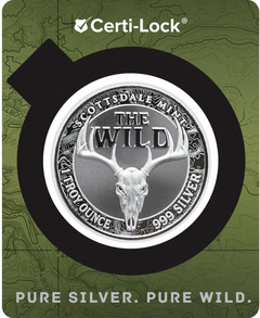 1oz Silver THE WILD - ELK