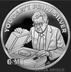 1oz Silver Proof 2026 Silver Shield YOU CAN'T PRINT SILVER