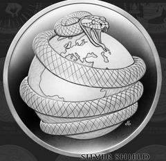 1oz Silver Shield Silver Proof 2025 YEAR OF THE SNAKE V1
