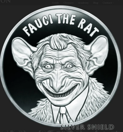 1oz Silver Shield Silver Proof 2024 FAUCI THE RAT