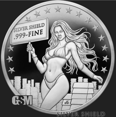 1oz Silver Proof 2026 Silver Shield .999 FINE GIRL