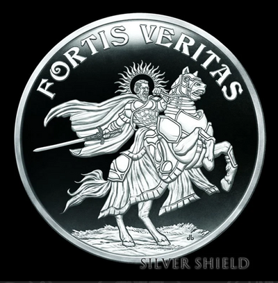 1oz Silver Shield Silver Proof 2024 FORTIS VERITAS