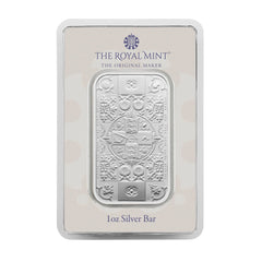 UK Royal Mint 1oz Silver Gothic Crown Bar