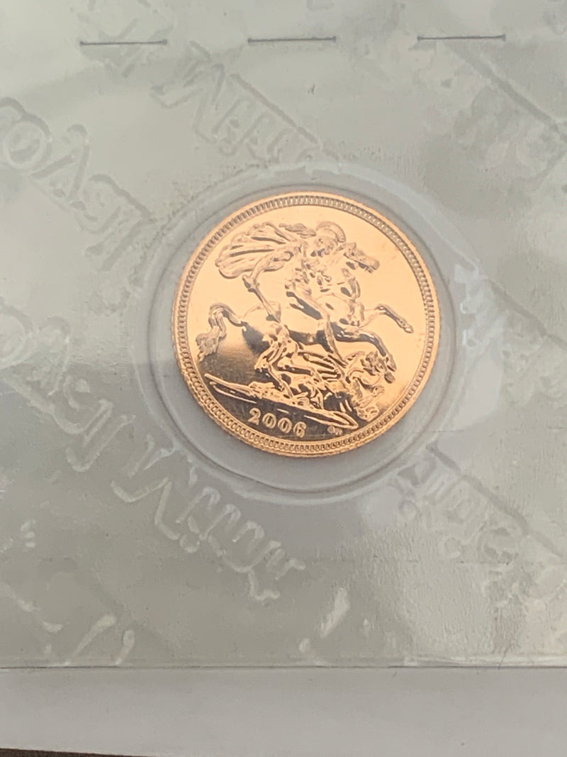 2006 UK Royal Mint 1/2 Gold Sovereign