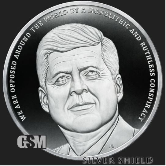 2022 KENNEDY 1oz Silver Proof Silver Shield