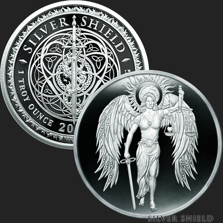 2024 LADY JUSTICE 1oz Silver Proof Silver Shield