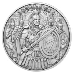 1oz Silver Legendary Warrior Leonidas