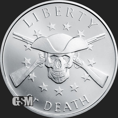 1oz Silver Shield Bullion Liberty or Death