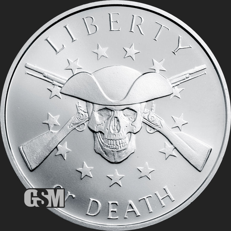 1oz Silver Shield Bullion Liberty or Death