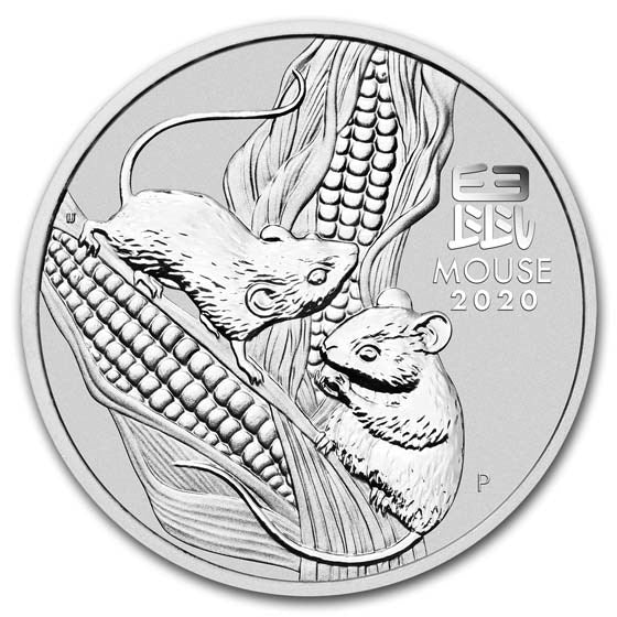 2020 Australia 1/2oz Silver Lunar Mouse