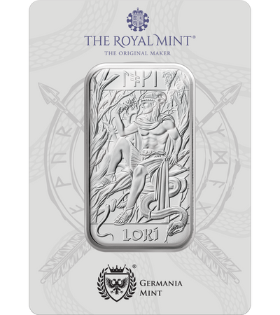 Norse Gods -1oz Silver Bar LOKI