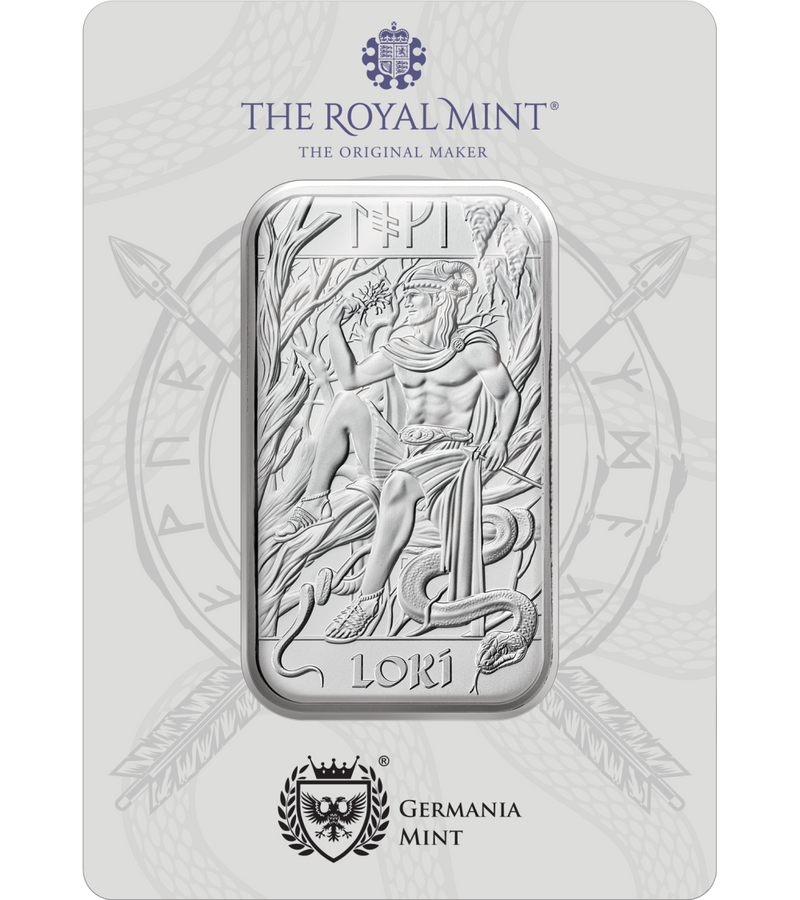 Norse Gods -1oz Silver Bar LOKI