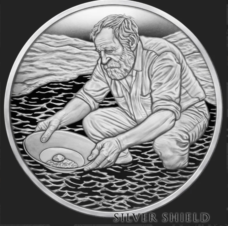 1oz Silver Shield Silver Proof 2025 THE PROSPECTOR