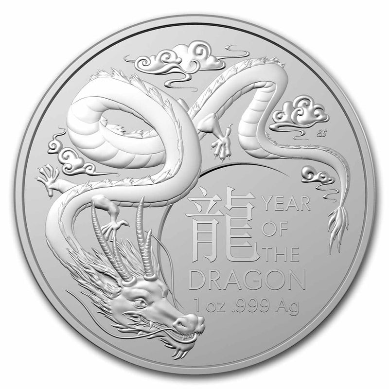 2024 1 oz Royal Australian Mint Silver Year of the Dragon Coin