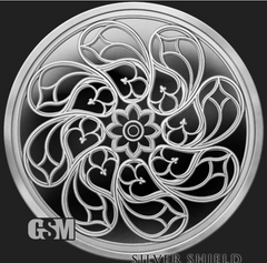 1oz 2026 Silver Shield Proof ROSE WINDOW V3