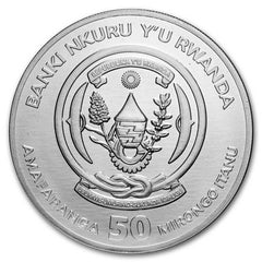 1oz Silver 2025 Rwanda Lunar Year of The Snake