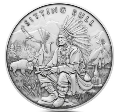 1oz Silver Legendary Warrior Sitting Bull