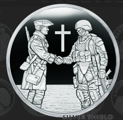 1oz Silver Shield Silver Proof  2024 Soldiers of The Cross