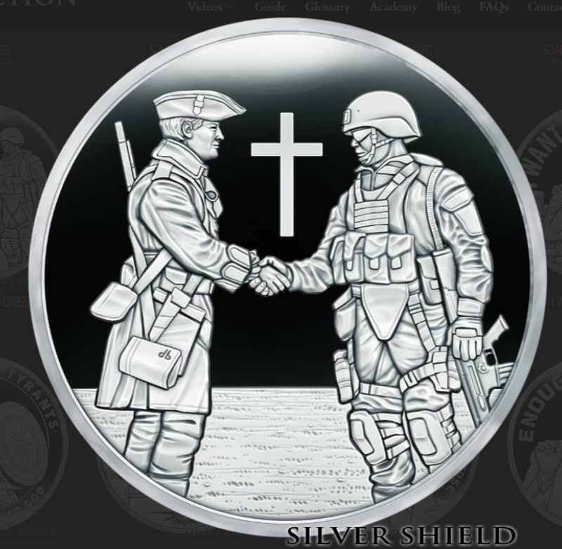 1oz Silver Shield Silver Proof  2024 Soldiers of The Cross