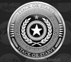 1oz Silver Proof 2025 Silver Shield STACK OR STARVE
