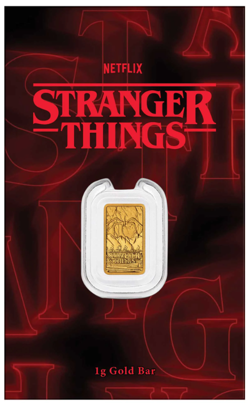 Stranger Things Perth Mint 1g Gold Bar