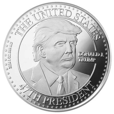 1oz Silver President Trump- 47th President