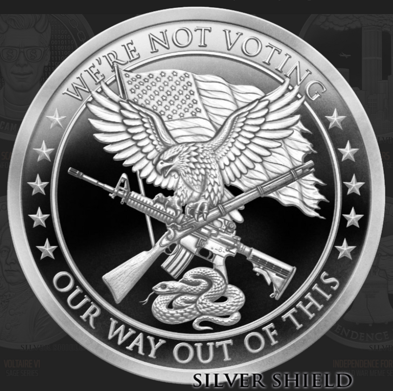 1oz Silver Shield Proof 2026 VOTING OUT OF THIS