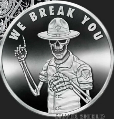 1oz Silver Shield Proof 2015 WE BREAK YOU